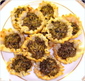 Mini Mushroom and Goat Cheese Tarts Recipe Photo