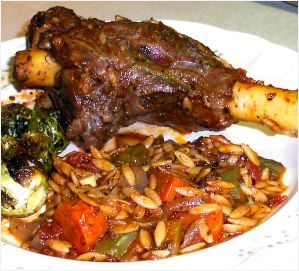 Braised Lamb Shanks Recipe Photo