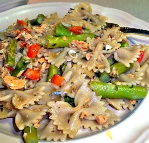 Farfalle with Salmon and Asparagus Recipe Photo