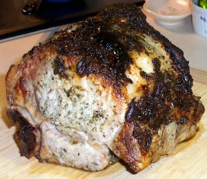 Roasted Bone-in Pork Loin Recipe Photo