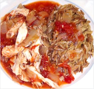 Stewed Chicken and Tomatoes Recipe Photo