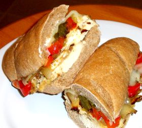 Chicken Sandwiches with Peppers Recipe Photo