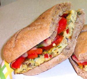 Italian Omelet Sandwiches Photo