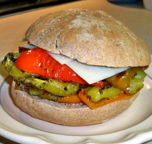 Roasted Peppers Sandwiches Recipe Photo