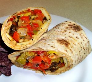 Roasted Vegetables Wraps Recipe Photo