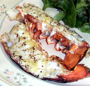 Grilled or Broiled Lobster Tails Recipe Photo