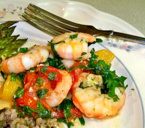 Shrimp with Cherry Tomatoes Recipe Photo