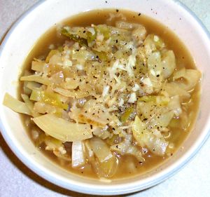 German Cabbage And Rice Soup Recipe Teriskitchen Com