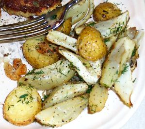Roasted Fennel and Baby Potatoes Recipe Photo