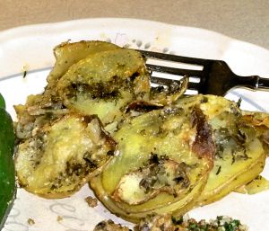 Sliced Potatoes and Herbs Gratin Recipe Photo