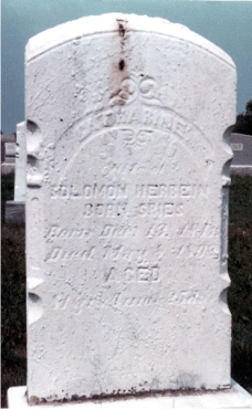 Catharine Spies Herbein Gravestone